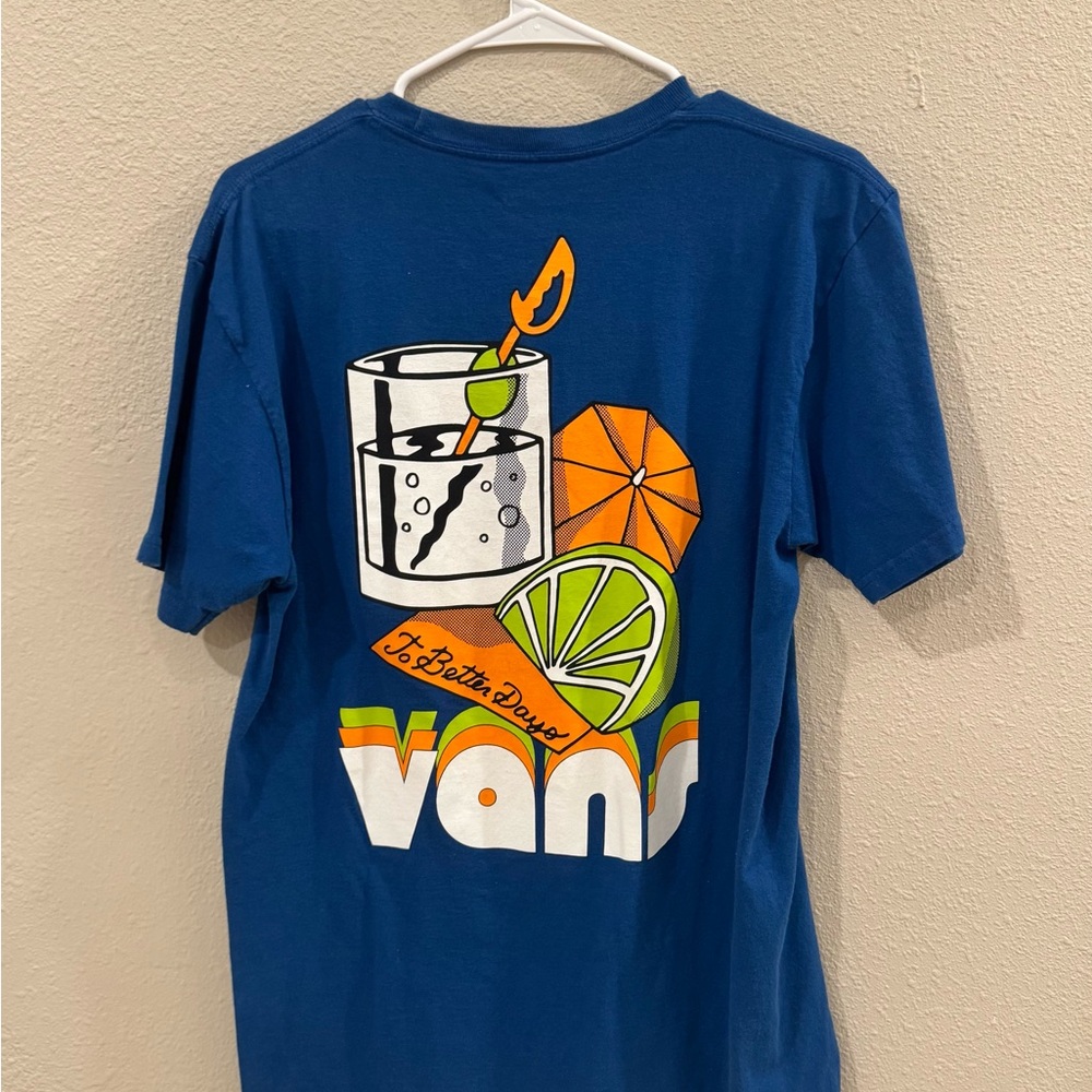 Vans Blue Tee with Citrus Graphic